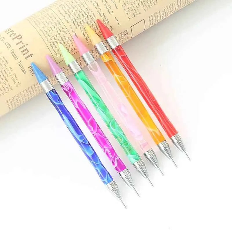 Dual-Ended Wax Pen for Diamond Painting + 8 Wax Tips - Suitable for mini diamonds