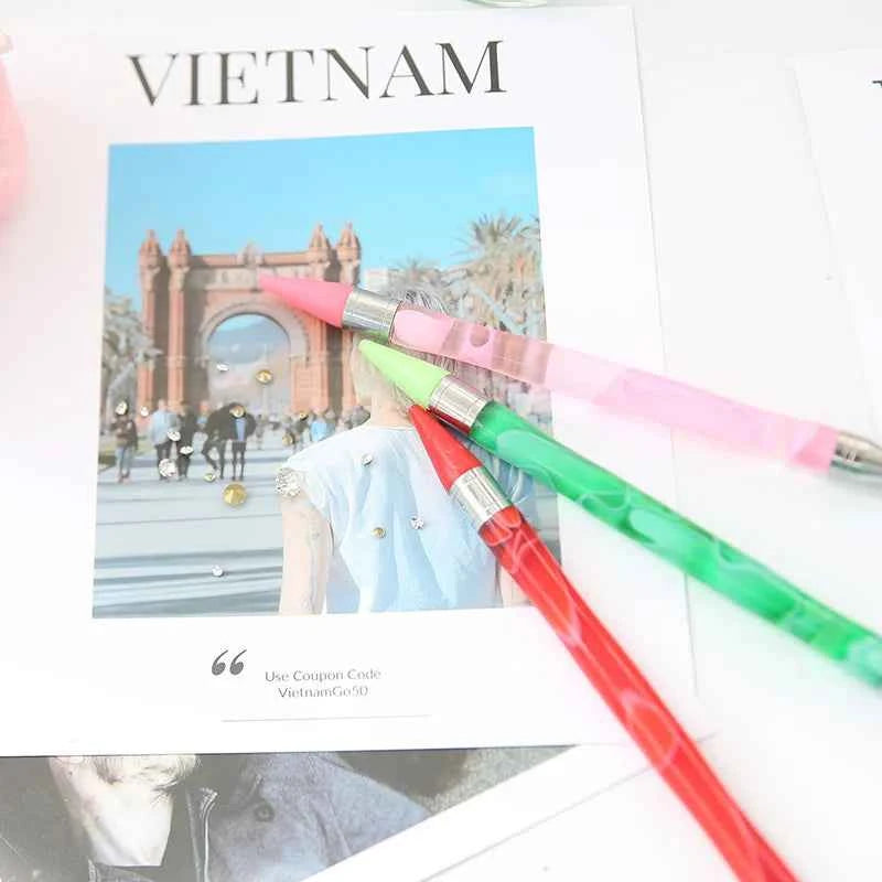 Dual-Ended Wax Pen for Diamond Painting + 8 Wax Tips - Suitable for mini diamonds