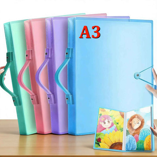 A3 Storage Portfolio with handle, 30 or 60 pages