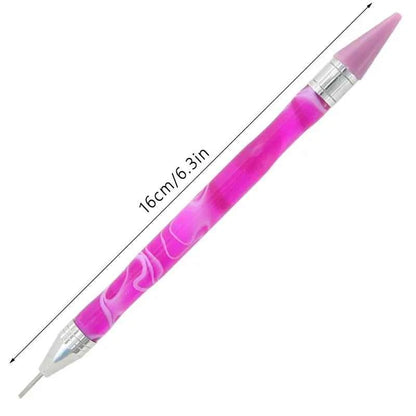 Dual-Ended Wax Pen for Diamond Painting + 8 Wax Tips - Suitable for mini diamonds