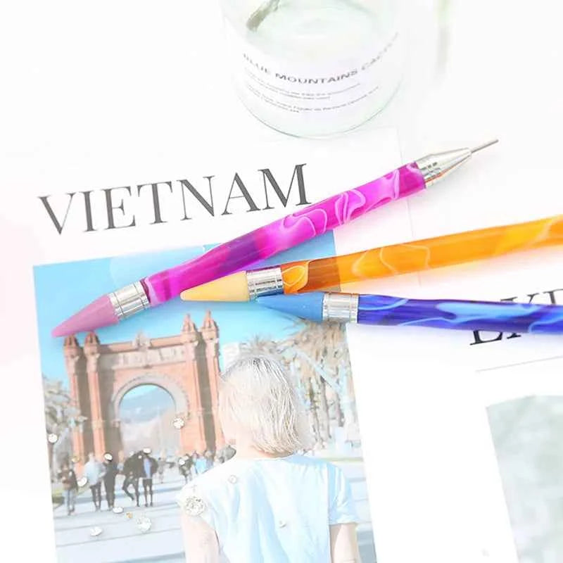 Dual-Ended Wax Pen for Diamond Painting + 8 Wax Tips - Suitable for mini diamonds