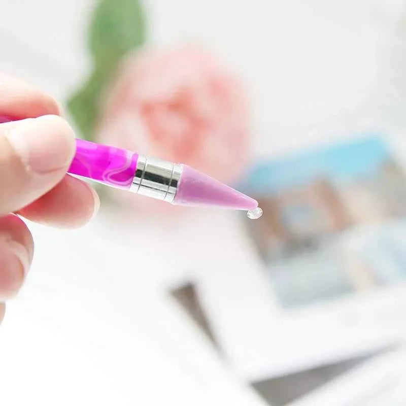 Dual-Ended Wax Pen for Diamond Painting + 8 Wax Tips - Suitable for mini diamonds