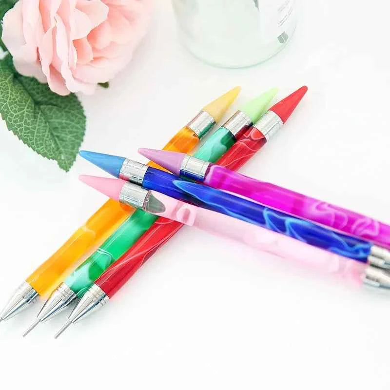Dual-Ended Wax Pen for Diamond Painting + 8 Wax Tips - Suitable for mini diamonds