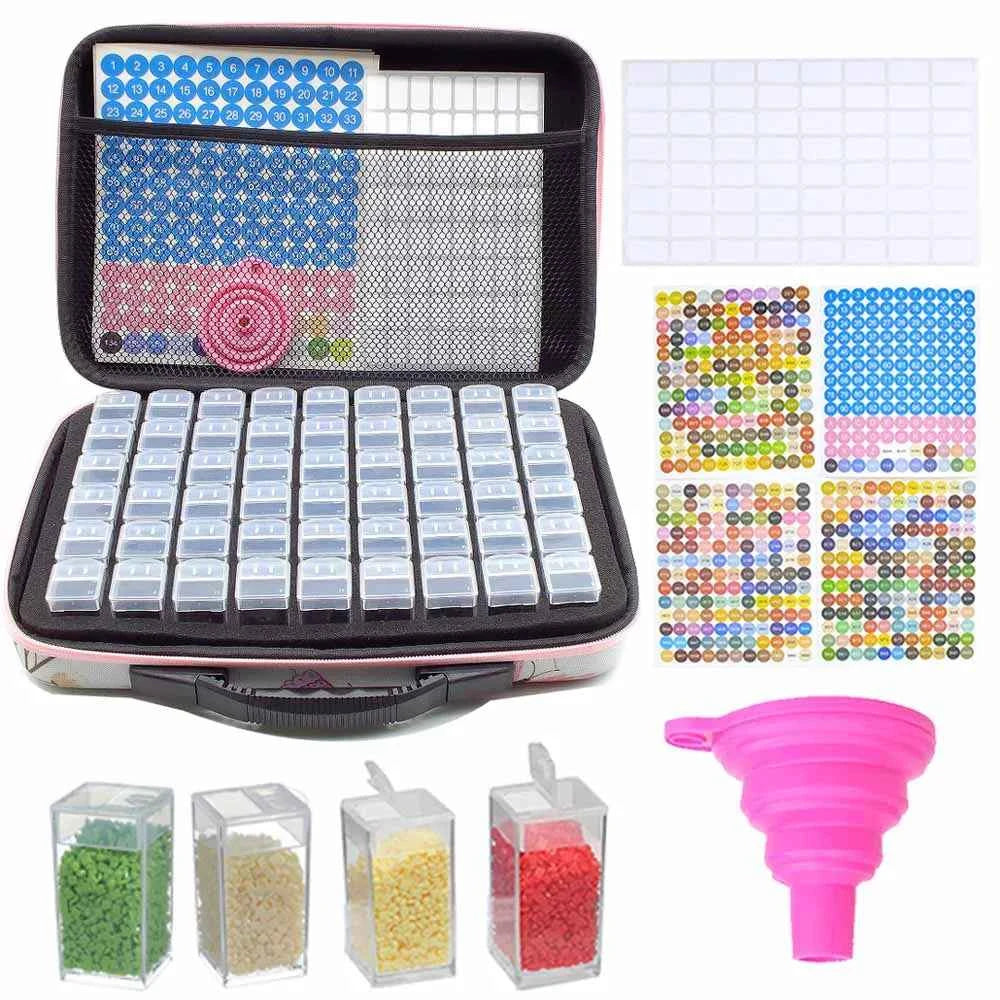Diamond painting storage handbag