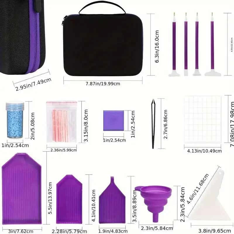 Diamond painting storage system