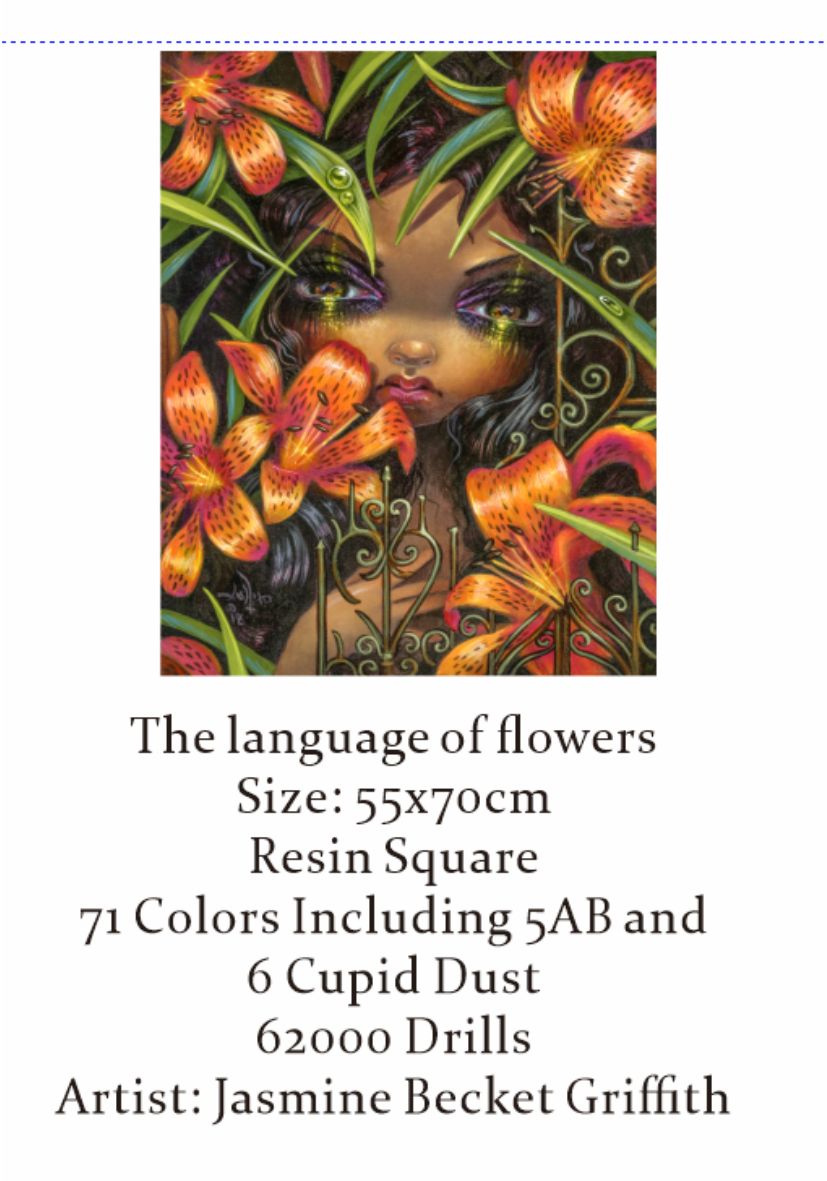 The Language of Flowers by Jasmine Becket Griffit - Premium Diamond Painting kit 55x70cm