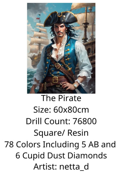 The Pirate by netta_d - Premium Diamond Painting kit 60x80cm