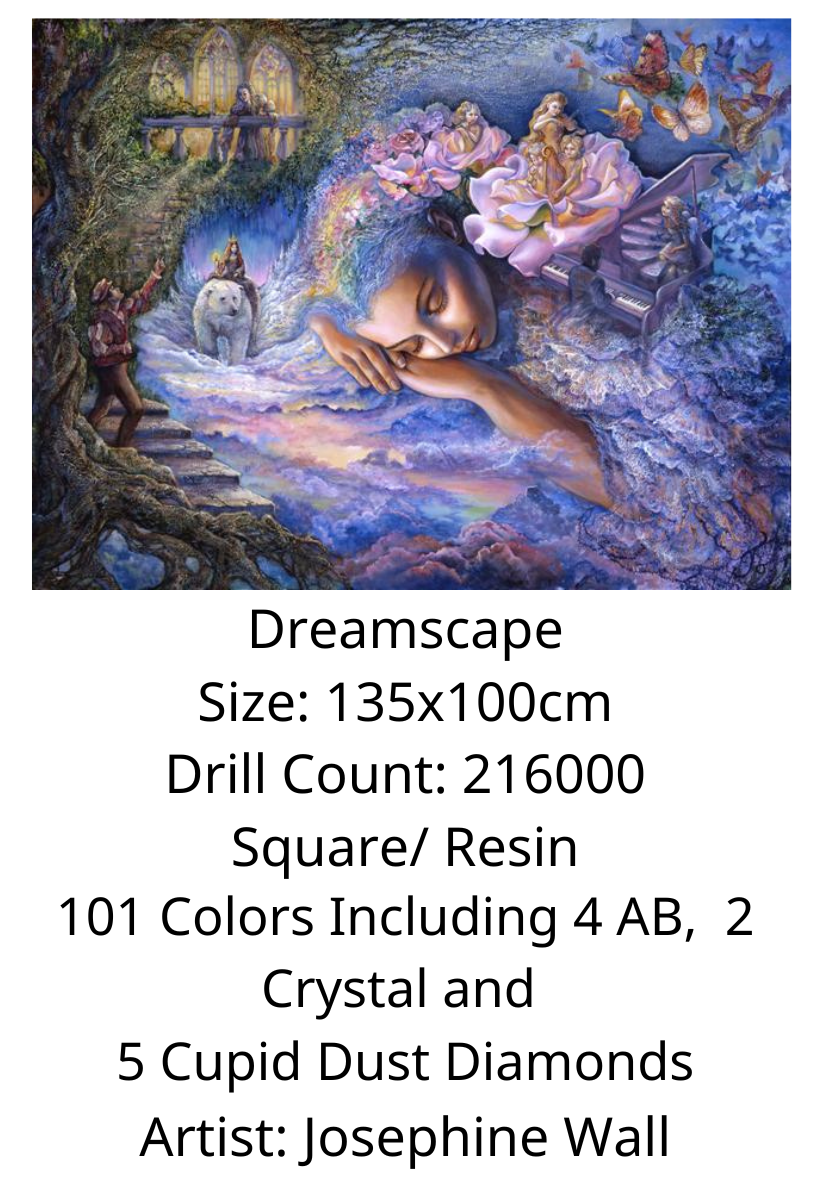 Dreamscape – Exclusive Premium Square Diamond Painting Kit | Licensed Josephine Wall Artwork