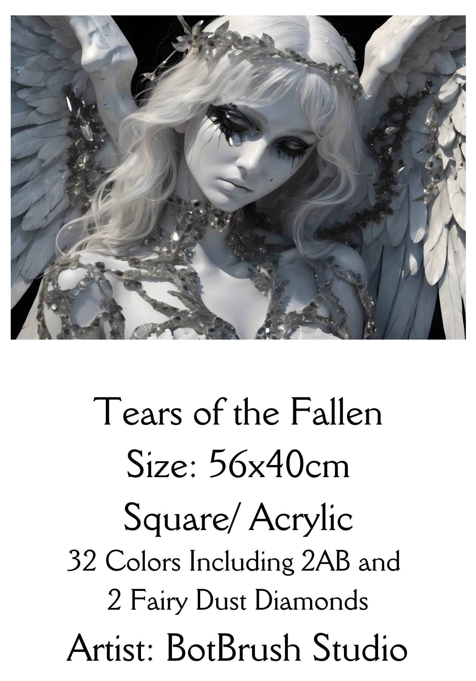 Shipped from EU - Made to Order - Tears of the Fallen – Diamond Painting Kit 40cm x 56cm