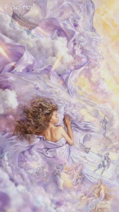 Lilac Dreams – Exclusive Premium Square Diamond Painting Kit | Licensed Josephine Wall Artwork