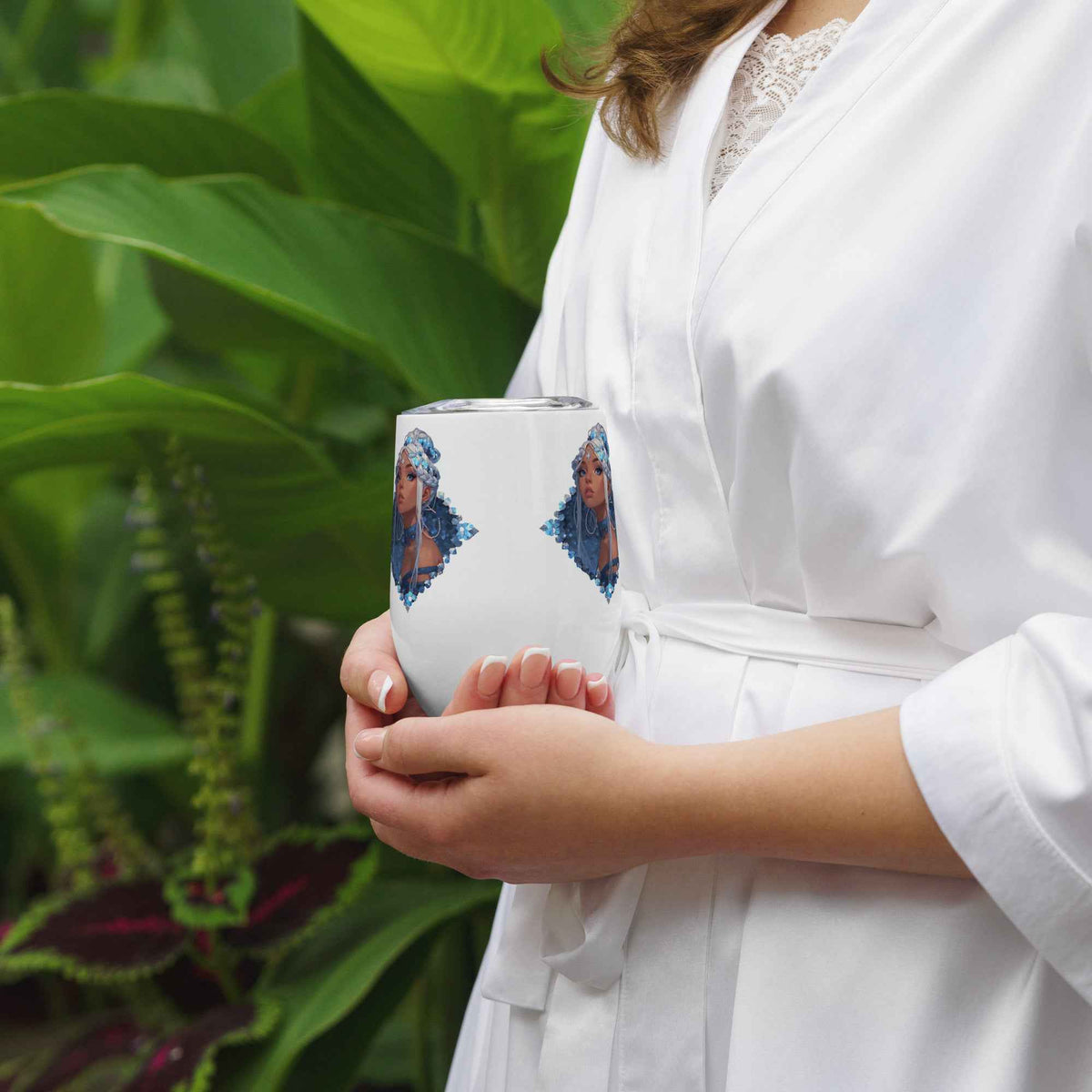 Wine tumbler Mirthful Diamond Art